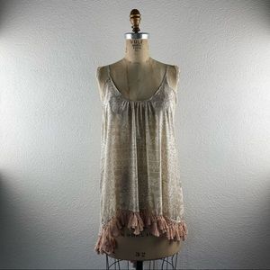 Eternal Sunshine Creations l M/L Silk Oversized Tassel Fringe Bohemian Cover-Up